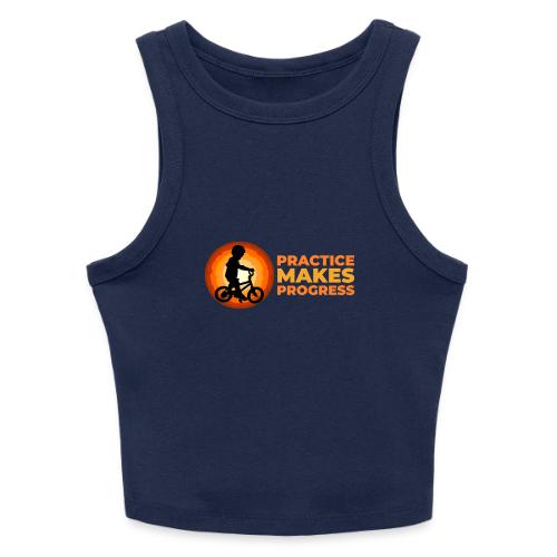 Practice makes progress - Slim Fit Rib Women's Tank Top