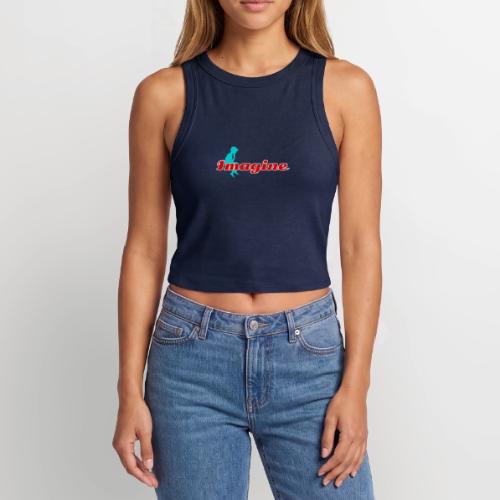 Imagine – Inspire Creativity & Dreams - Slim Fit Rib Women's Tank Top