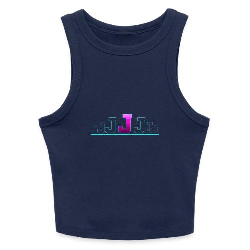 Letter J – Capital Varsity Alphabet Monogram - Slim Fit Rib Women's Tank Top