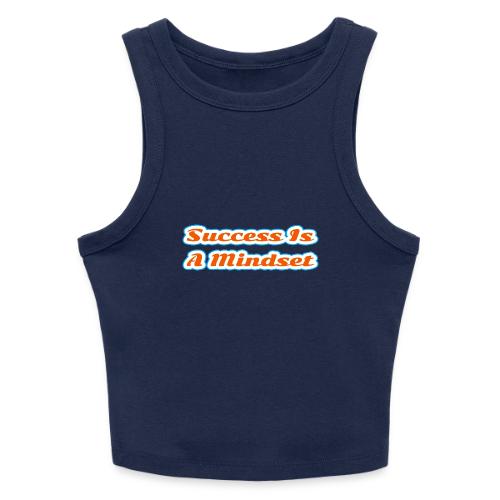Success Is a Mindset — Motivational Glow Script - Slim Fit Rib Women's Tank Top