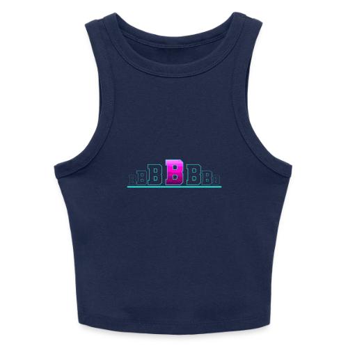 Letter B – Capital Varsity Alphabet Monogram - Slim Fit Rib Women's Tank Top
