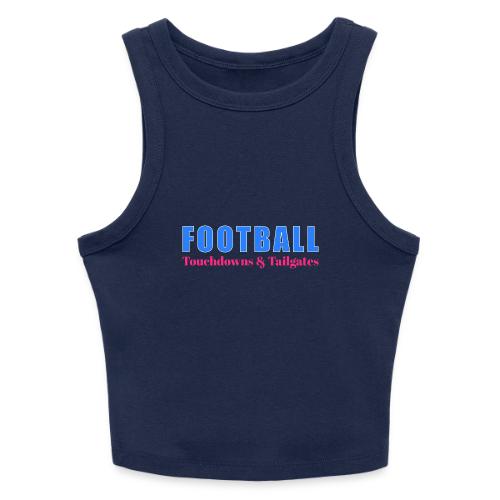 Football Touchdowns & Tailgates Design - Slim Fit Rib Women's Tank Top