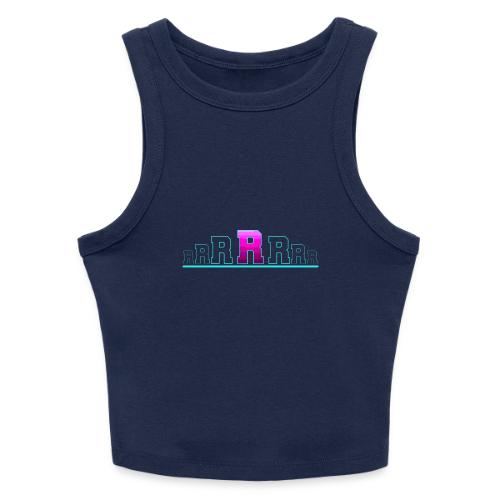 Letter R – Capital Varsity Alphabet Monogram - Slim Fit Rib Women's Tank Top