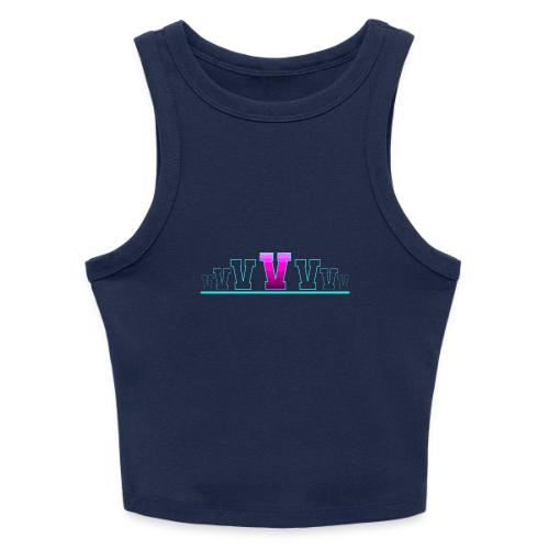 Letter V – Capital Varsity Alphabet Monogram - Slim Fit Rib Women's Tank Top