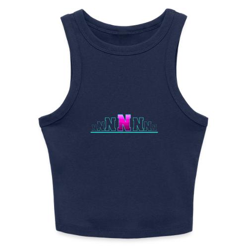 Letter N – Capital Varsity Alphabet Monogram - Slim Fit Rib Women's Tank Top