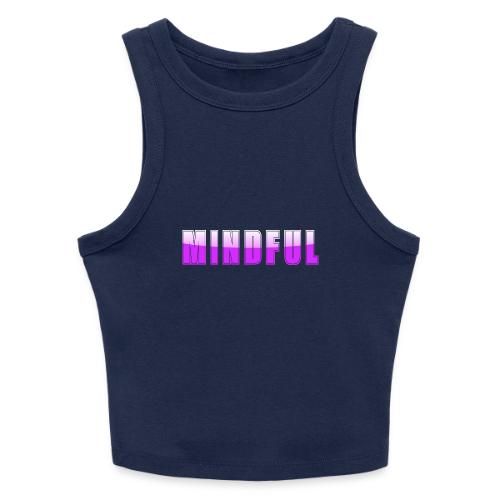 Mindful Typography Minimalist Design - Slim Fit Rib Women's Tank Top