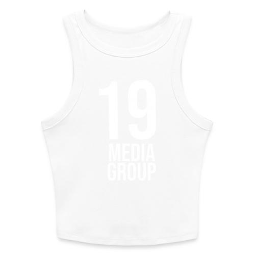 19 Media Group Logo - Slim Fit Rib Women's Tank Top