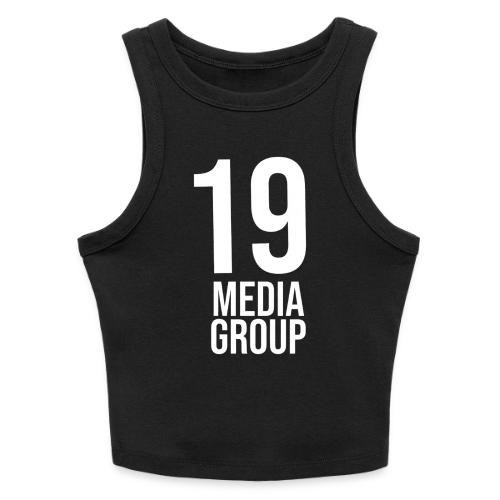 19 Media Group Logo - Slim Fit Rib Women's Tank Top