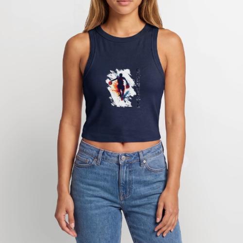 Basketball Hustle - Slim Fit Rib Women's Tank Top