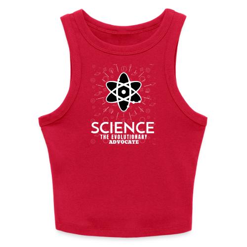 Science The Evolutionary Advocate White Design - Slim Fit Rib Women's Tank Top