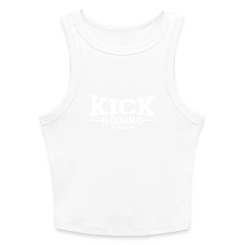 KICKBOXING MIAMI White Letters - Slim Fit Rib Women's Tank Top
