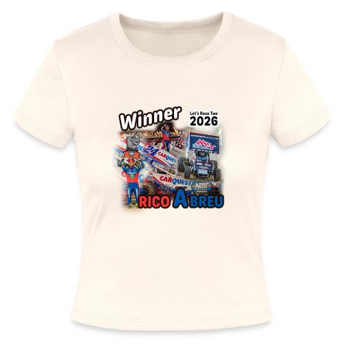 Rico Abreu #LetsRaceTwo Winner - Slim Fit Rib Women's T-Shirt