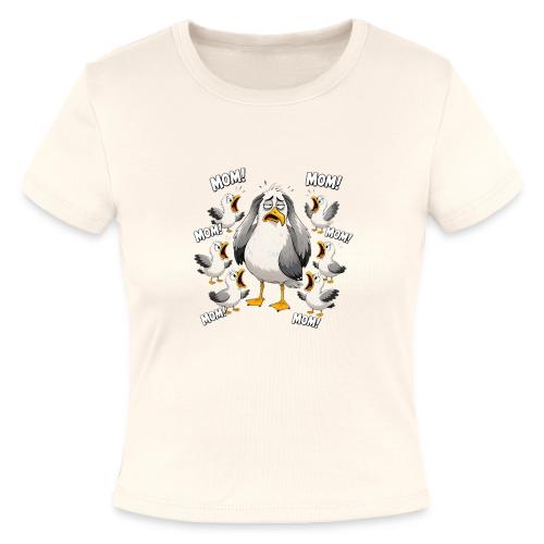 Seagull Mom Chaos - Slim Fit Rib Women's T-Shirt