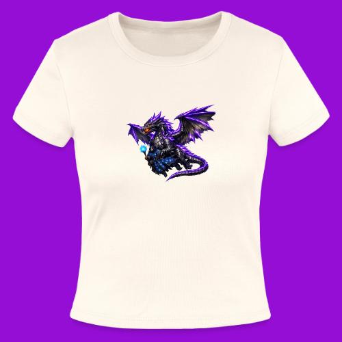 Neon Dragon and Battle Mage - Slim Fit Rib Women's T-Shirt