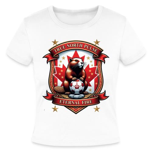 Canada Beaver Crest T-Shirt, Pride Badge Gift - Slim Fit Rib Women's T-Shirt