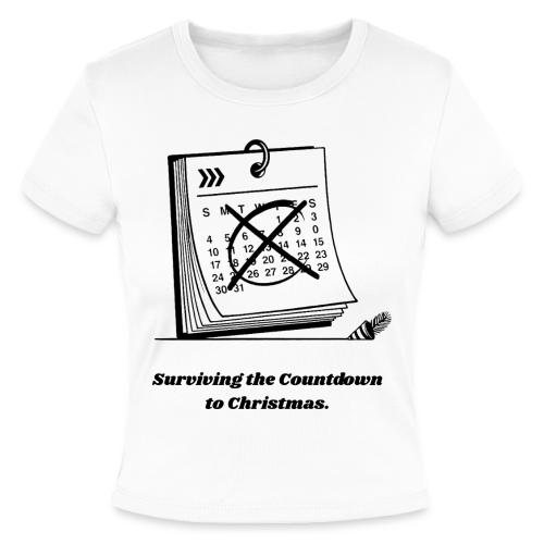 Countdown to Christmas T-Shirt - Slim Fit Rib Women's T-Shirt