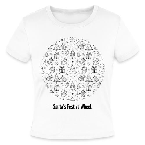 Santa's Festive Wheel T-Shirt - Slim Fit Rib Women's T-Shirt