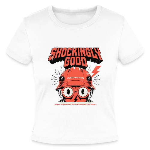 Funny Shockingly Good Electrician - Slim Fit Rib Women's T-Shirt