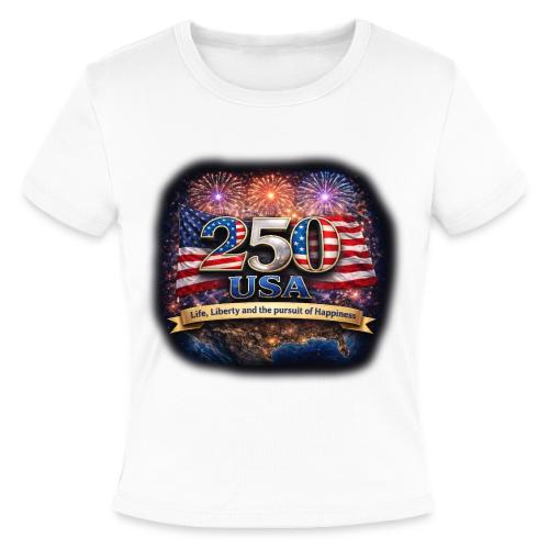 USA 250th Celebration - Slim Fit Rib Women's T-Shirt