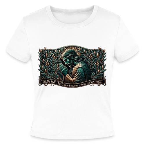 Easter Not My Will Gethsemane T Shirt, Bro Gift - Slim Fit Rib Women's T-Shirt