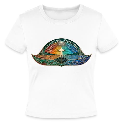 Easter Cast the Net Again T Shirt, abundance Gift - Slim Fit Rib Women's T-Shirt