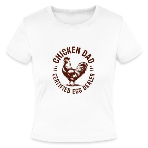 Chicken Dad – Certified Egg Dealer - Slim Fit Rib Women's T-Shirt
