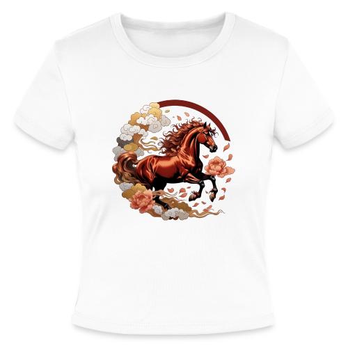Year of the Horse T Shirt, Lunar New Year Gift - Slim Fit Rib Women's T-Shirt