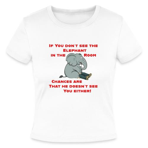 Elephant in the Room Meme - Slim Fit Rib Women's T-Shirt