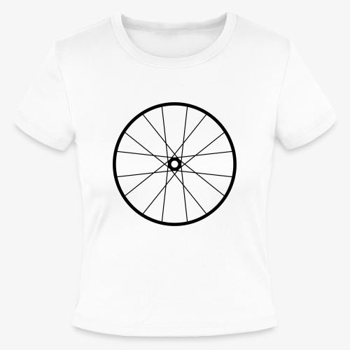 Bicycle Wheel - Slim Fit Rib Women's T-Shirt