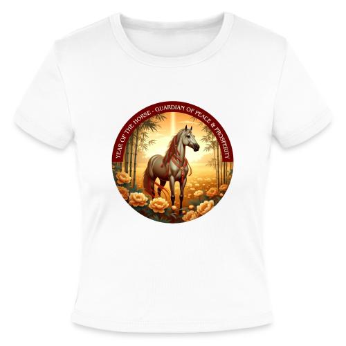 Year of the Horse Guardian T Shirt, Lunar New Year - Slim Fit Rib Women's T-Shirt