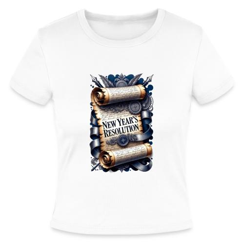 New Year's Resolution T-Shirt - Slim Fit Rib Women's T-Shirt
