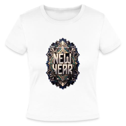 Evergreen New Year T-Shirt - Slim Fit Rib Women's T-Shirt