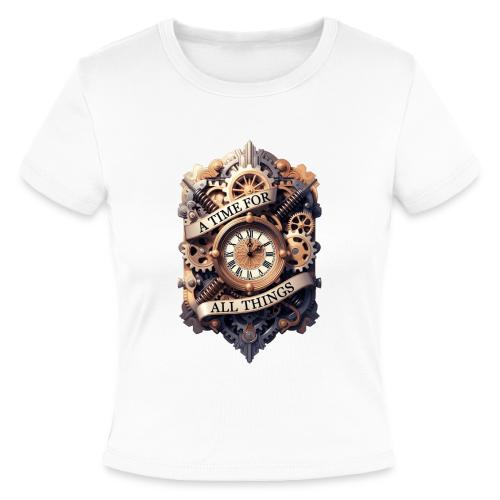 Ornate Clockwork T-Shirt - Slim Fit Rib Women's T-Shirt