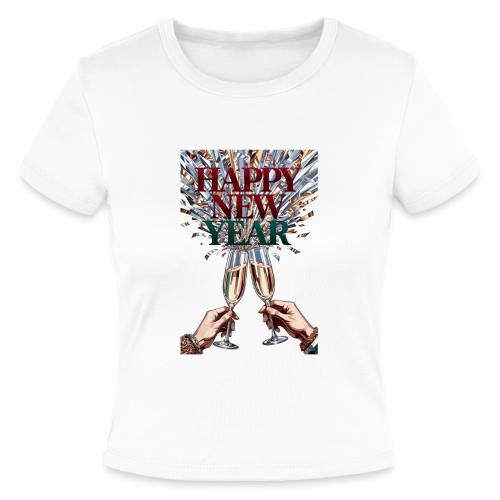 Toasting Hands T-Shirt Confetti Shower Premium - Slim Fit Rib Women's T-Shirt