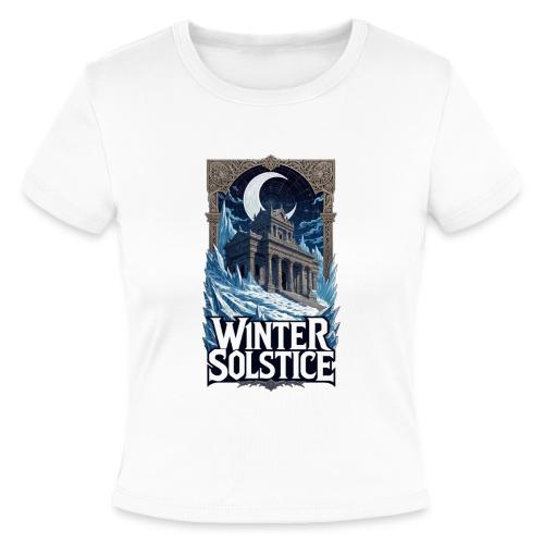 Winter Solstice Temple T-Shirt - Slim Fit Rib Women's T-Shirt