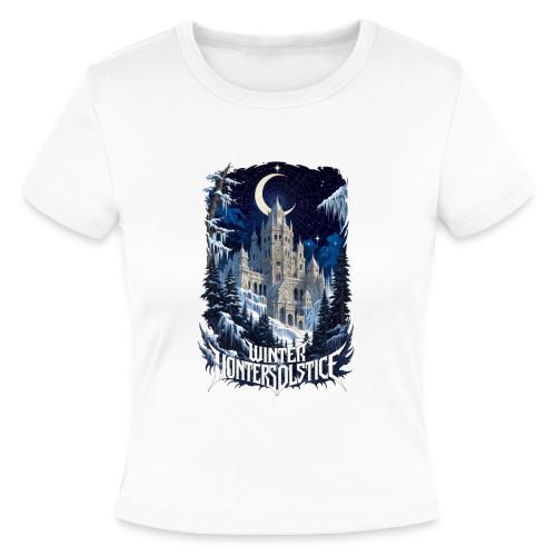 Celestial Winter Temple T-Shirt - Slim Fit Rib Women's T-Shirt