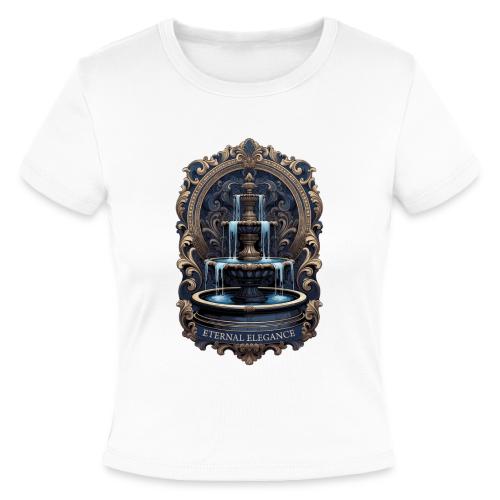 Gilded Baroque Fountain T-Shirt - Slim Fit Rib Women's T-Shirt