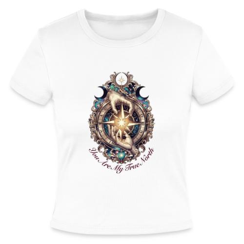 You Are My True North Celestial Compass T-Shirt - Slim Fit Rib Women's T-Shirt