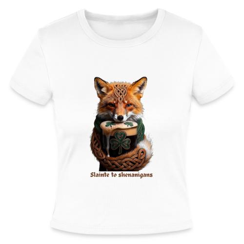 Sly Emerald Fox Toast T-Shirt - Slim Fit Rib Women's T-Shirt