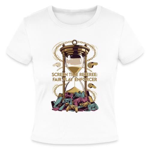 Screen Time Referee T Shirt, Fair Play Enforcer - Slim Fit Rib Women's T-Shirt