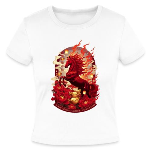 Year of the Horse Ascent T Shirt, Lunar New Year - Slim Fit Rib Women's T-Shirt