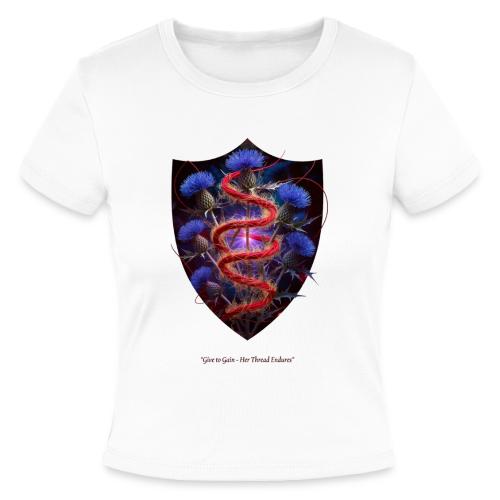 Women’s Day Crimson Thread Matriarch T Shirt, Gift - Slim Fit Rib Women's T-Shirt