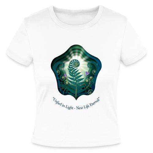Easter Unfurl in Light Resurrection T Shirt, Gift - Slim Fit Rib Women's T-Shirt