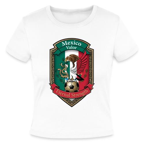 Mexico Eagle Valor T-Shirt, Pride Badge Gift - Slim Fit Rib Women's T-Shirt