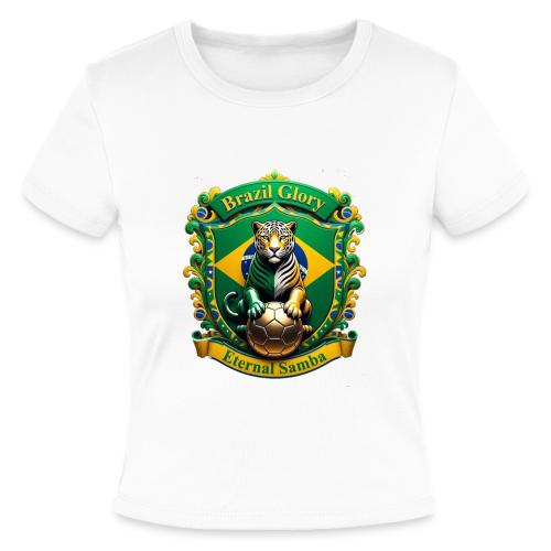 Brazil Jaguar Glory Tee, Brazilian Pride Gift - Slim Fit Rib Women's T-Shirt