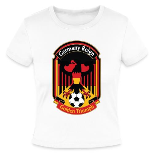 Germany Eagle Reign T-Shirt, German Flag Gift - Slim Fit Rib Women's T-Shirt