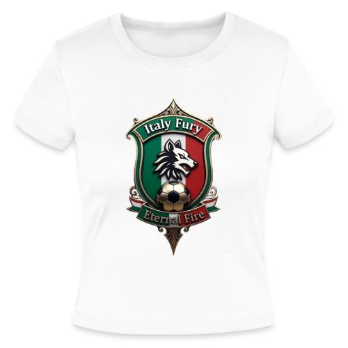 Italy heritage Wolf Fury Tee, Pride Badge Gift - Slim Fit Rib Women's T-Shirt