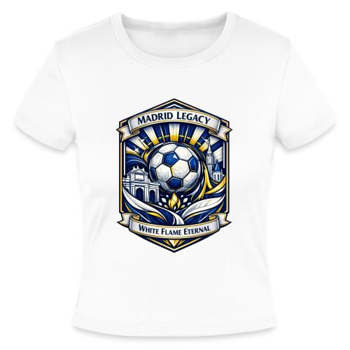 Madrid White Legacy T Shirt, Madrid Fan Gift - Slim Fit Rib Women's T-Shirt