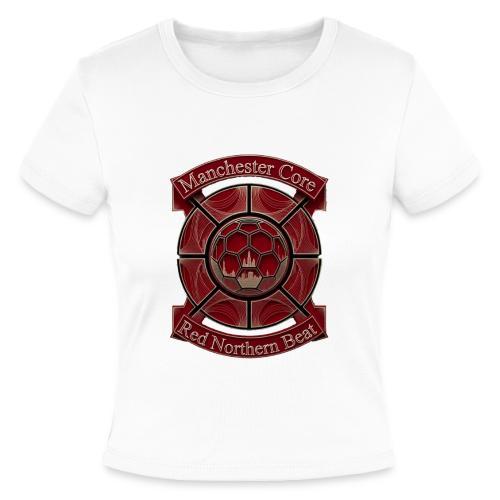 Manchester Is Red T Shirt, Soccer City Pride Gift - Slim Fit Rib Women's T-Shirt