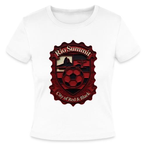 Flamengo Scarlet Summit T-Shirt, Football Gift - Slim Fit Rib Women's T-Shirt